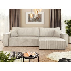 Miniaturbild von Ecksofa Kasjusz Maxi Cord mit Bettkasten und Schlaffunktion