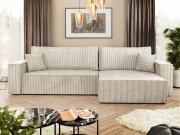 Ecksofa Kasjusz Maxi Cord mit Bettkasten und Schlaffunktion