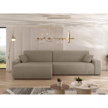 Ecksofa Easton Maxi Cord mit Bettkasten und Schlaffunktion