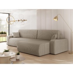 Miniaturbild von Ecksofa Easton Maxi Cord mit Bettkasten und Schlaffunktion