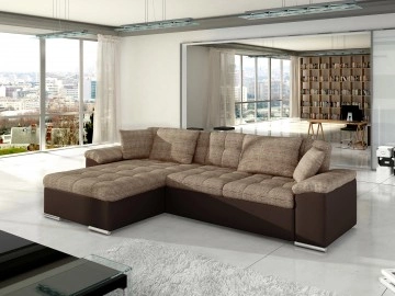 Ecksofa Dino mit Bettkasten und Schlaffunktion