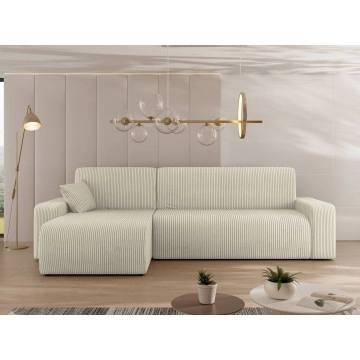 Ecksofa Easton L Cord mit Bettkasten und Schlaffunktion