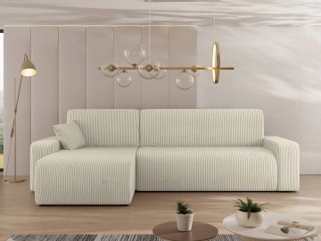 Ecksofa Easton L Cord mit Bettkasten und Schlaffunktion