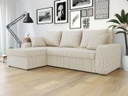 Ecksofa Dalmir Cord mit Schlaffunktion und zwei Bettkästen
