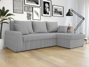 Ecksofa Dalmir Cord mit Schlaffunktion und zwei Bettkästen