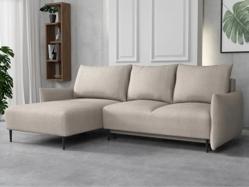 Ecksofa Waluri L mit Bettkasten und Schlaffunktion