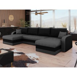 Miniaturbild von Ecksofa Dalmir U mit Schlaffunktion und drei Bettkasten