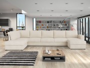 Wohnlandschaft Szafran Large mit zwei Bettkästen und Schlaffunktion Premium