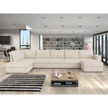 Wohnlandschaft Szafran Large mit zwei Bettkästen und Schlaffunktion Premium