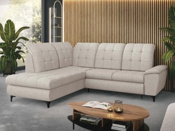 Ecksofa Cadriel mit Schlaffunktion und Bettkasten