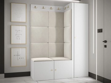 Garderobenset mit Sitzbank Towiro Slim IX