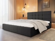 Polsterbett Minti mit Bettkasten und Lattenrost aus Metall