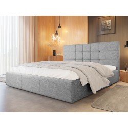 Polsterbett Minti mit Bettkasten und Lattenrost aus Metall
