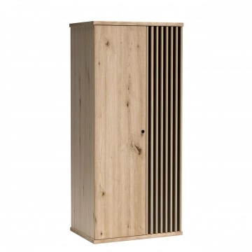Kleiderschrank 2 türig mit Lamellen Sigeren SG01