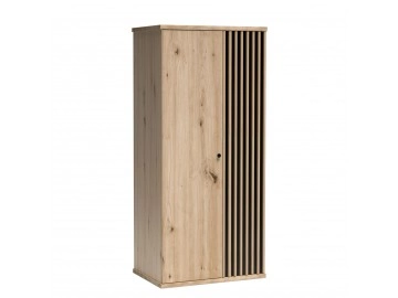 Kleiderschrank 2 türig mit Lamellen Sigeren SG01