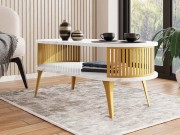 Couchtisch oval Mozimo Gold