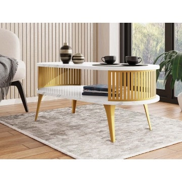 Couchtisch oval Mozimo Gold