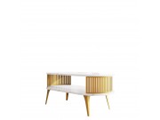 Couchtisch oval Mozimo Gold