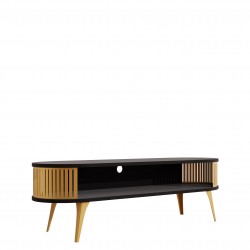 Miniaturbild von TV-Lowboard oval Mozimo Gold