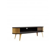 TV-Lowboard oval Mozimo Gold