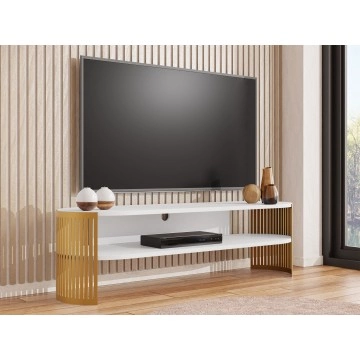 TV-Lowboard oval Zinzit Gold
