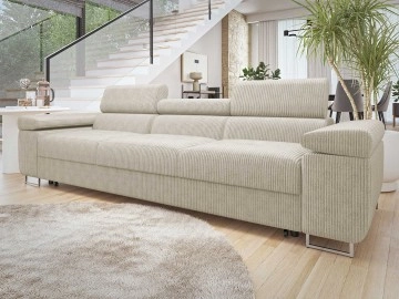 Sofa Torezio III Bis Cord mit Schlaffunktion