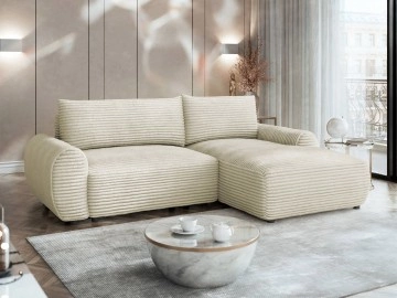 Ecksofa Ecenut mit Bettkasten und Schlaffunktion