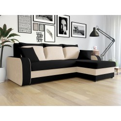 Ecksofa Dalmir mit Schlaffunktion und zwei Bettkästen