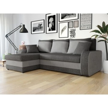 Ecksofa Dalmir Lux mit Schlaffunktion und zwei Bettkästen