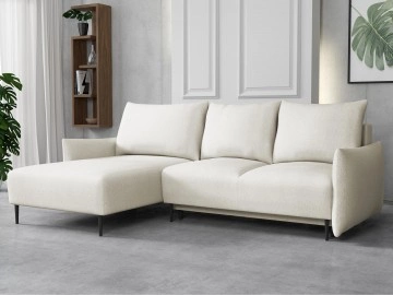 Ecksofa Waluri L mit Bettkasten und Schlaffunktion
