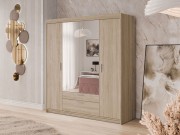 Kleiderschrank 4 türig mit Spiegel Melen 4D2S