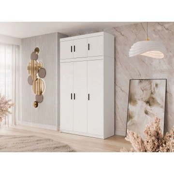 Kleiderschrank 3 türig Melen 3D + Schrankaufsatz