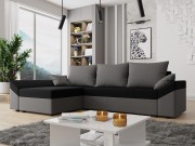 Ecksofa Peltata mit Schlaffunktion und Bettkasten