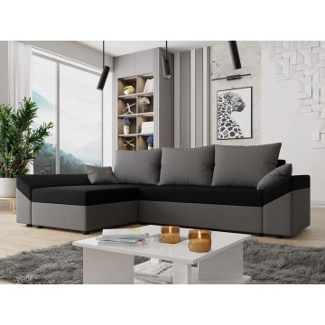 Ecksofa Peltata mit Schlaffunktion und Bettkasten