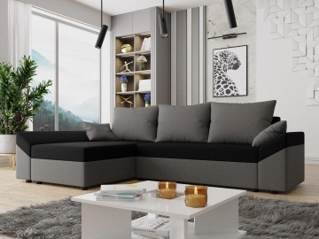 Ecksofa Peltata mit Schlaffunktion und Bettkasten