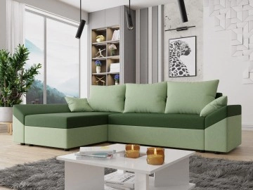 Ecksofa Peltata mit Schlaffunktion und Bettkasten