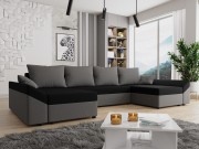 Ecksofa Peltata U mit Schlaffunktion und Bettkasten