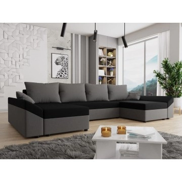 Ecksofa Peltata U mit Schlaffunktion und Bettkasten