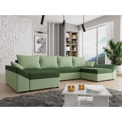 Miniaturbild von Ecksofa Peltata U mit Schlaffunktion und Bettkasten