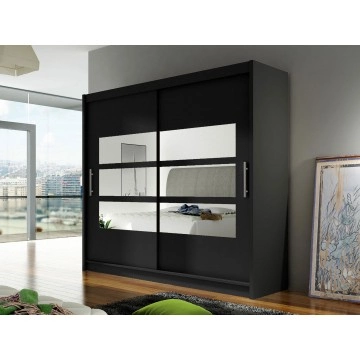 Schwebetürenschrank mit Spiegel London III 180