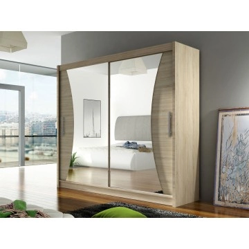 Moderner Kleiderschrank mit Spiegel London V