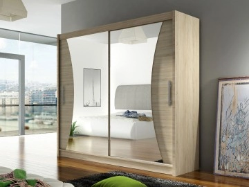 Moderner Kleiderschrank mit Spiegel London V