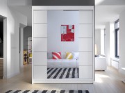 Kleiderschrank mit Schiebetüren und Spiegel Belgia V