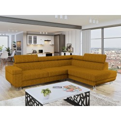 Miniaturbild von Ecksofa Antrodem Cord mit Schlaffunktion und Bettkasten