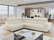 Ecksofa Antrodem Cord mit Schlaffunktion und Bettkasten