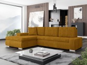 Ecksofa Herkules Mini Cord mit Bettkasten und Schlaffunktion
