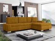 Ecksofa Herkules Mini Cord mit Bettkasten und Schlaffunktion