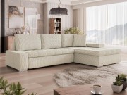 Ecksofa Herkules Mini Cord mit Bettkasten und Schlaffunktion