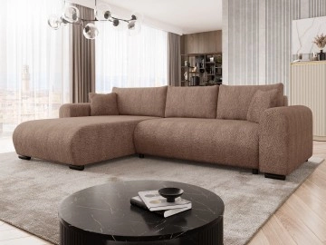 Ecksofa Duolos mit Schlaffunktion und Bettkasten