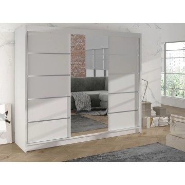 Großer Kleiderschrank mit Spiegel Genewa VI